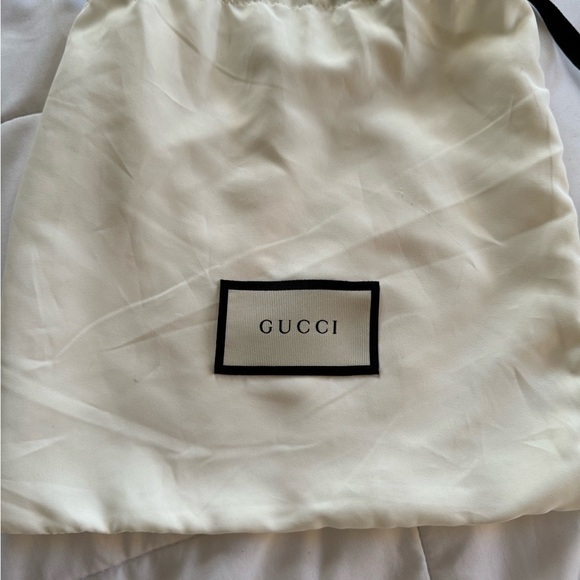 Gucci Authentic Unisex GG Marmont Black Leather Wide Belt Brass Buckle, Sz 80/32 - Picture 13 of 15